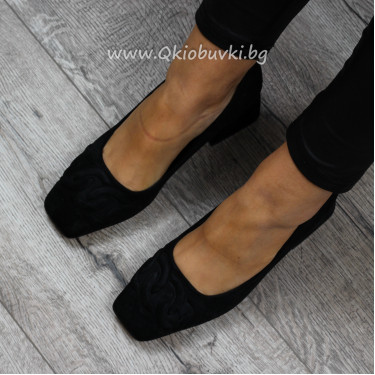 ДАМСКИ ОБУВКИ НА ТОК - 0311-955202001 BLACK