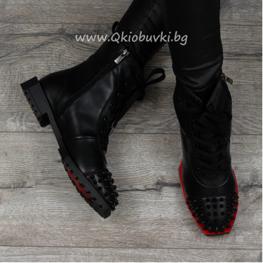 ДАМСКИ БОТИ - 1711-214203502 BLACK-PU