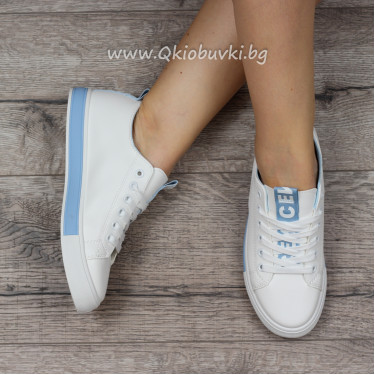 ДАМСКИ КЕЦОВЕ - 1505-2189211005 WHITE/BLUE