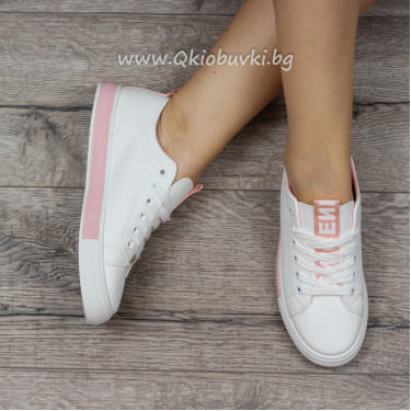 ДАМСКИ КЕЦОВЕ - 1505-2189211005 WHITE/PINK