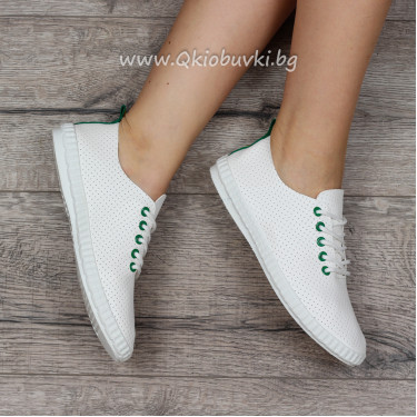 ДАМСКИ КЕЦОВЕ - 0206-9582211209 WHITE/GREEN