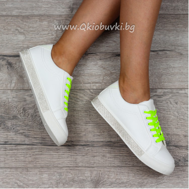 ДАМСКИ КЕЦОВЕ - 2507-957201202 WHITE/GREEN