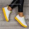 ДАМСКИ КЕЦОВЕ - 1509-01201102 WHITE/YELLOW