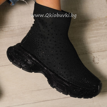 Дамски маратонки-1402-1040 Black