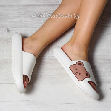Дамски чехли-0106129 White Дамски чехли-0106129 White