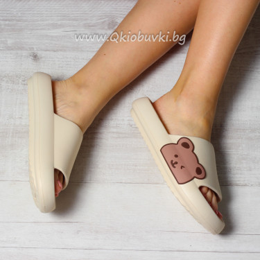 Дамски чехли-0106129 Beige Дамски чехли-0106129 Beige