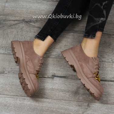 ДАМСКИ ОБУВКИ - 2021-017-7B khaki ДАМСКИ ОБУВКИ - 2021-017-7B khaki