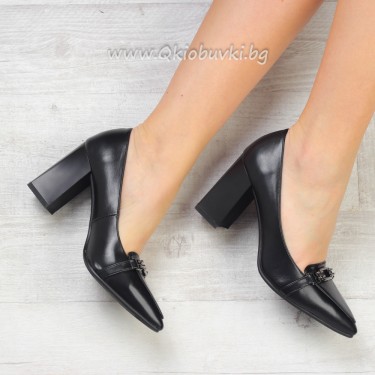 Дамски обувки на ток-25-305300 Black