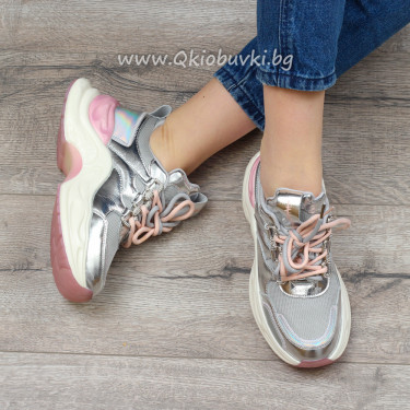 ДАМСКИ МАРАТОНКИ-10033090238 Silver-Pink ДАМСКИ МАРАТОНКИ-10033090238 Silver-Pink