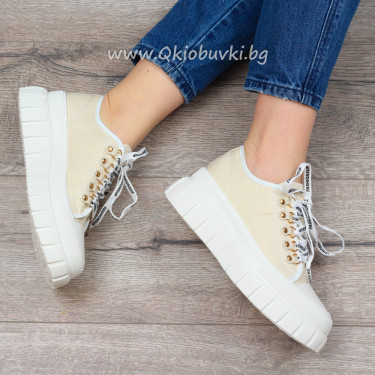 ДАМСКИ КЕЦОВЕ НА ПЛАТФОРМА-8098 BEIGE ДАМСКИ КЕЦОВЕ НА ПЛАТФОРМА-8098 BEIGE