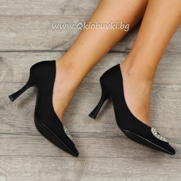 Дамски обувки на ток-3008-549 Black Дамски обувки на ток-3008-549 Black