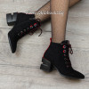 ДАМСКИ БОТИ - 2021-102286377 BLACK RED