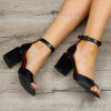 Дамски сандали на ток-0643052530 Black/Red