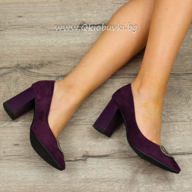 Дамски обувки на ток-06305933 Purple Дамски обувки на ток-06305933 Purple