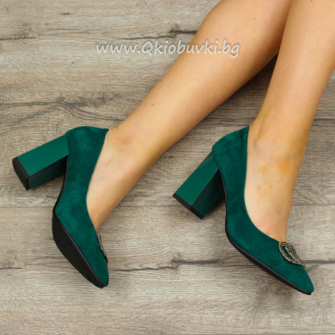 Дамски обувки на ток-06305933 Green Дамски обувки на ток-06305933 Green