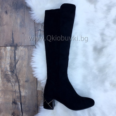 ДАМСКИ БОТУШИ НА ТОК 0310-5601843 BLACK ДАМСКИ БОТУШИ НА ТОК 0310-5601843 BLACK