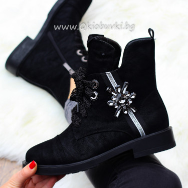 ДАМСКИ БОТИ 0310-8901840 BLACK ДАМСКИ БОТИ 0310-8901840 BLACK