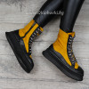 ДАМСКИ БОТИ - 22091901 BLACK/YELLOW