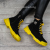 ДАМСКИ БОТИ - 29101901 BLACK/YELLOW