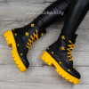 ДАМСКИ БОТИ - 30101903 BLACK/YELLOW/YELLOW-PU