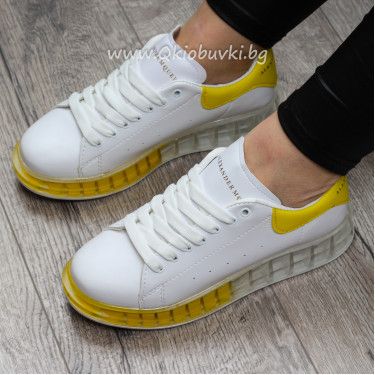 ДАМСКИ КЕЦОВЕ - 06121901 WHITE/YELLOW ДАМСКИ КЕЦОВЕ - 06121901 WHITE/YELLOW
