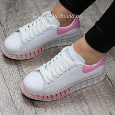 ДАМСКИ КЕЦОВЕ - 06121901 WHITE/PINK ДАМСКИ КЕЦОВЕ - 06121901 WHITE/PINK