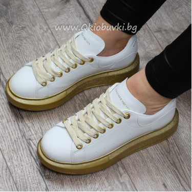 ДАМСКИ КЕЦОВЕ - 06121902 WHITE/GOLD ДАМСКИ КЕЦОВЕ - 06121902 WHITE/GOLD