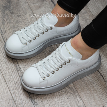 ДАМСКИ КЕЦОВЕ - 06121902 WHITE/SILVER ДАМСКИ КЕЦОВЕ - 06121902 WHITE/SILVER