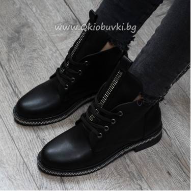 ДАМСКИ БОТИ - 11121901 BLACK/PU