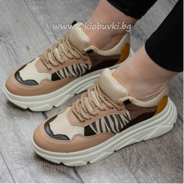 ДАМСКИ МАРАТОНКИ - 24101902 BEIGE/MULTI ДАМСКИ МАРАТОНКИ - 24101902 BEIGE/MULTI