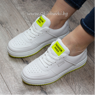 ДАМСКИ КЕЦОВЕ - 0901-23492002 WHITE/YELLOW ДАМСКИ КЕЦОВЕ - 0901-23492002 WHITE/YELLOW