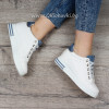 ДАМСКИ КЕЦОВЕ НА ПЛАТФОРМА - 1101-23312002 WHITE/DENIM BLUE