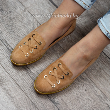 ДАМСКИ МОКАСИНИ - 2302-122003 BEIGE