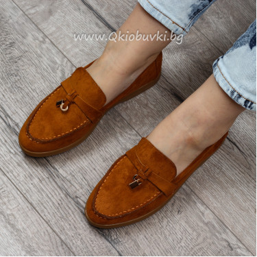 ДАМСКИ МОКАСИНИ - 2302-89302009 CAMEL