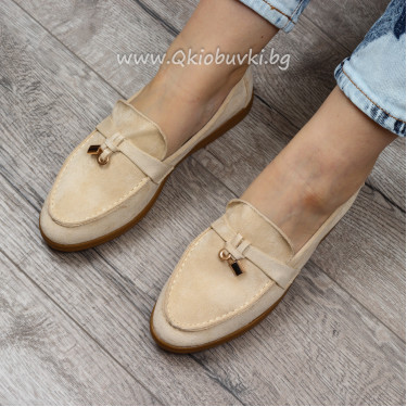 ДАМСКИ МОКАСИНИ - 2302-89302009 BEIGE