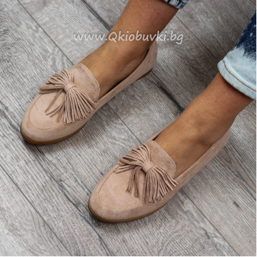 ДАМСКИ МОКАСИНИ - 2502-23082016 BEIGE