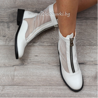ДАМСКИ БОТИ - 2304-6082003 WHITE ДАМСКИ БОТИ - 2304-6082003 WHITE